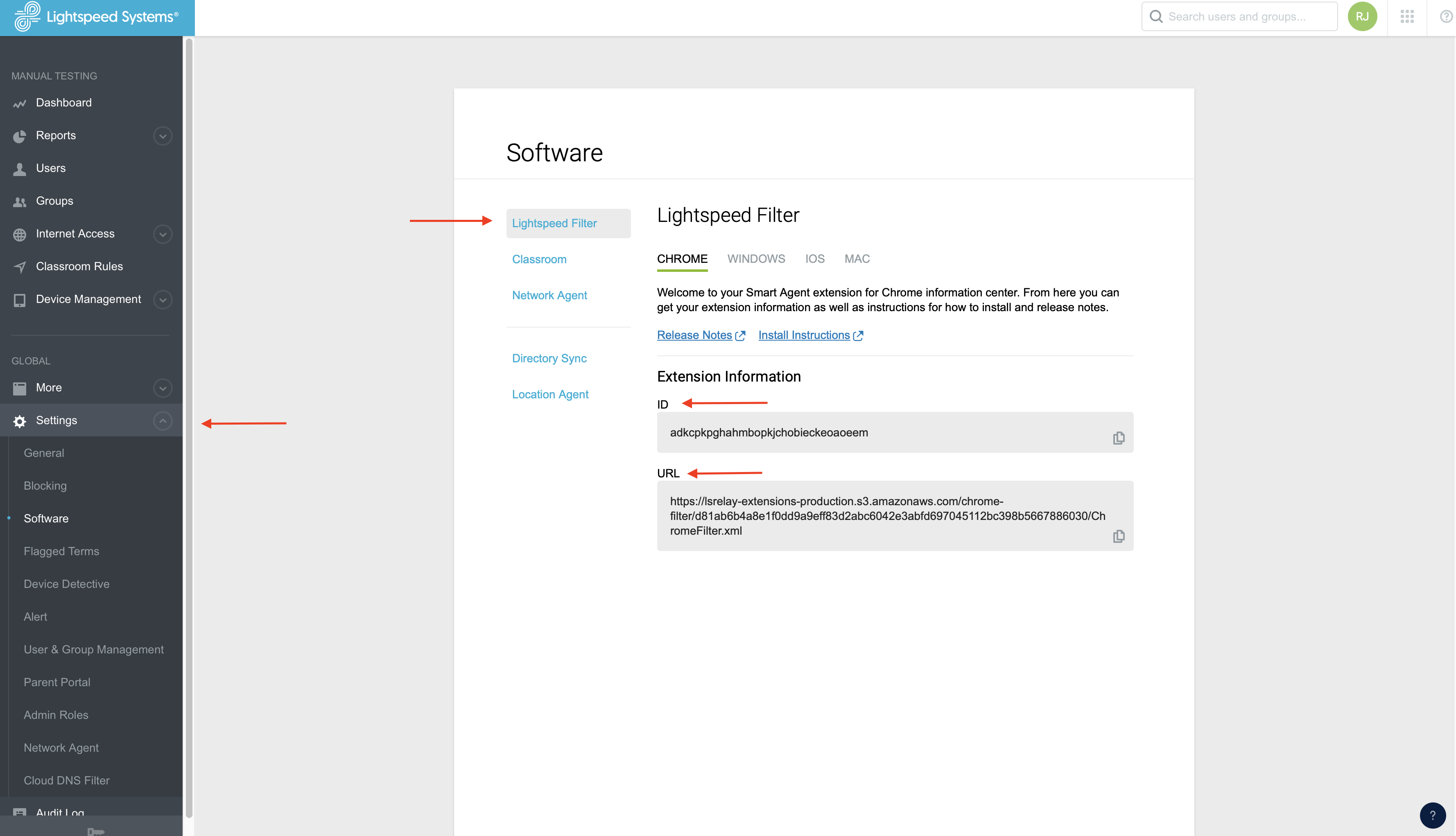 Installing the Chrome Extension for Lightspeed Filter™