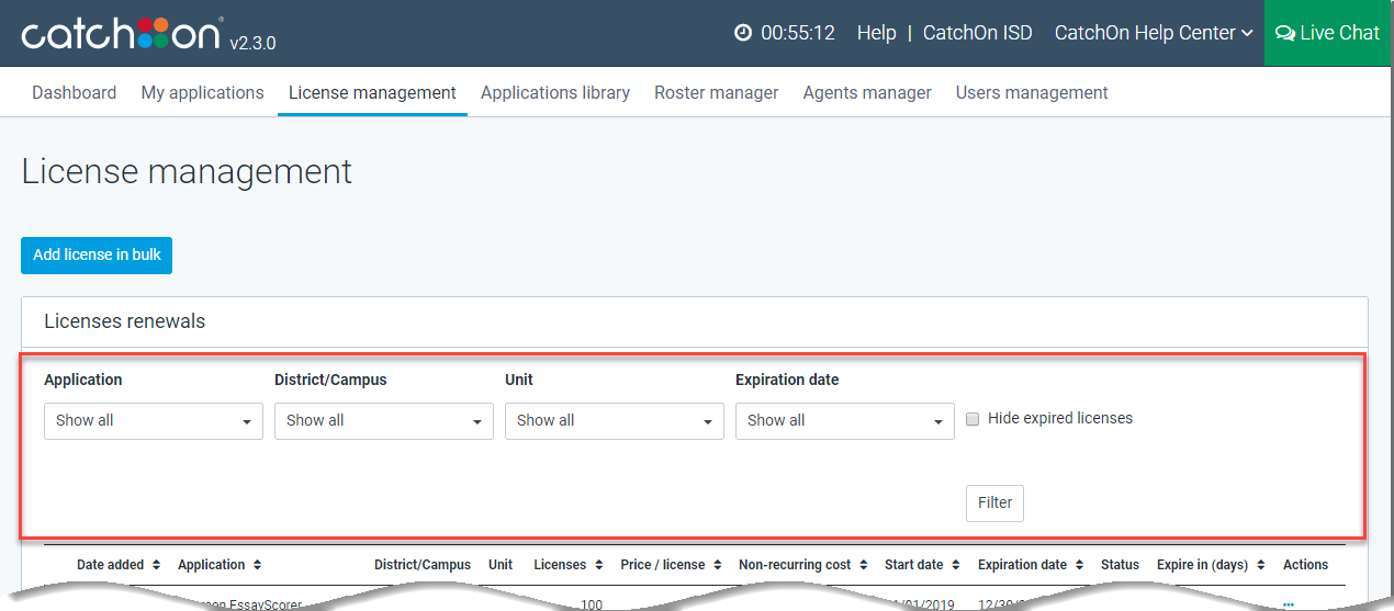 Lightspeed Digital Insight License Management