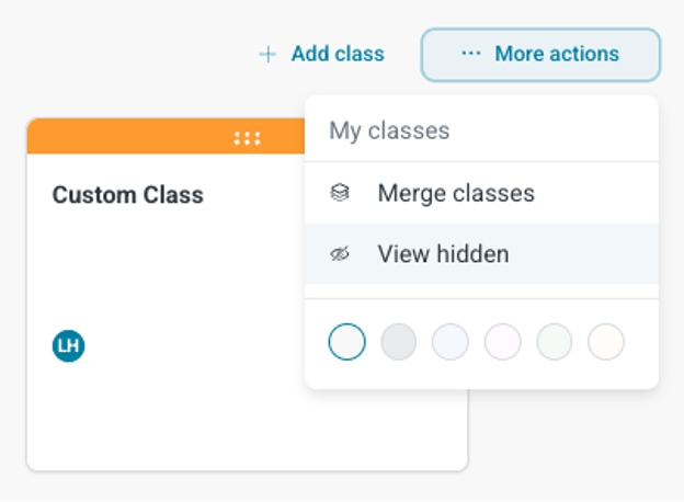 Lightspeed Classroom - Customizing Your My Classes Page